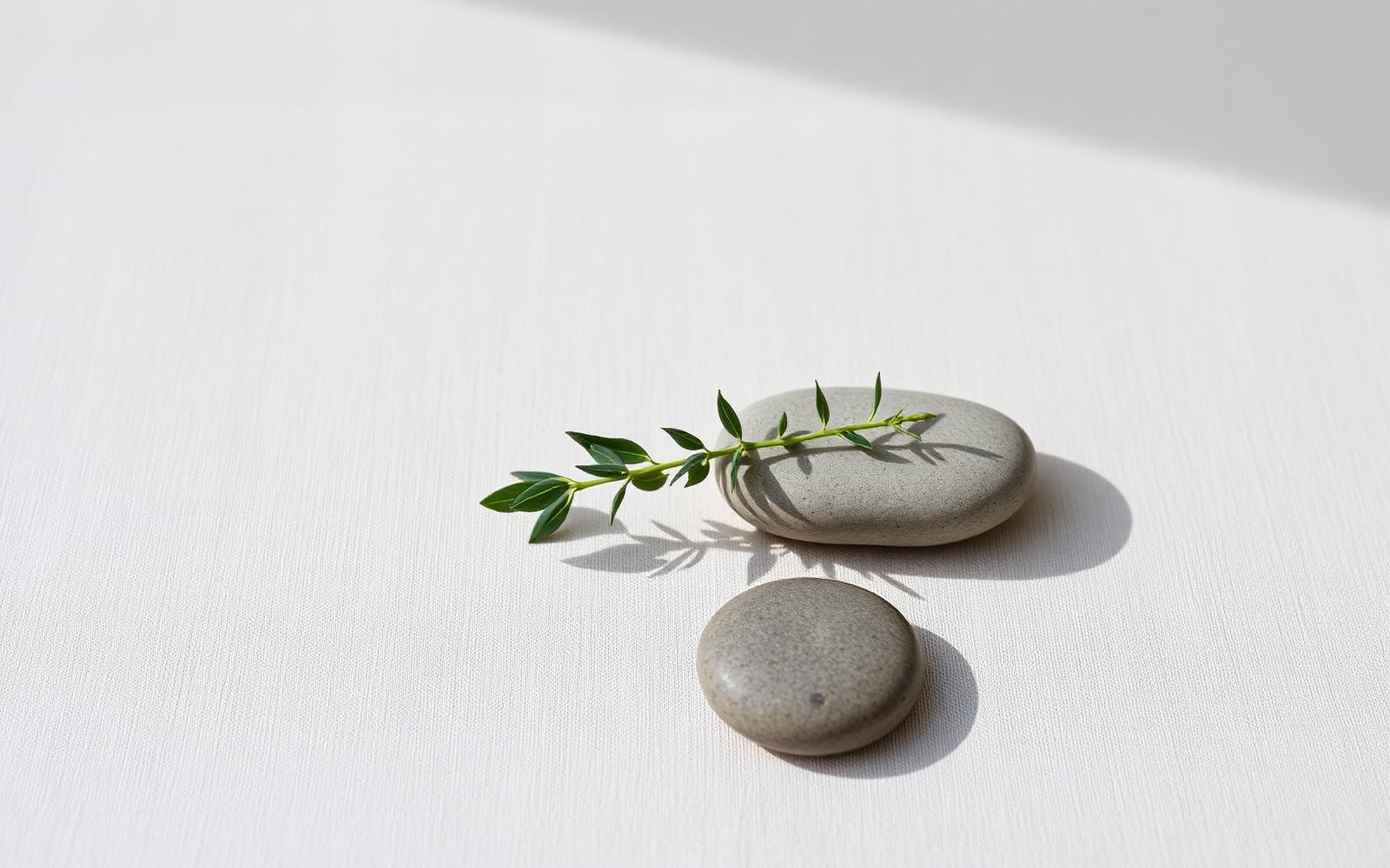 Calm minimalist still life
